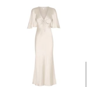 Shona joy La lune flutter sleeve midi dress